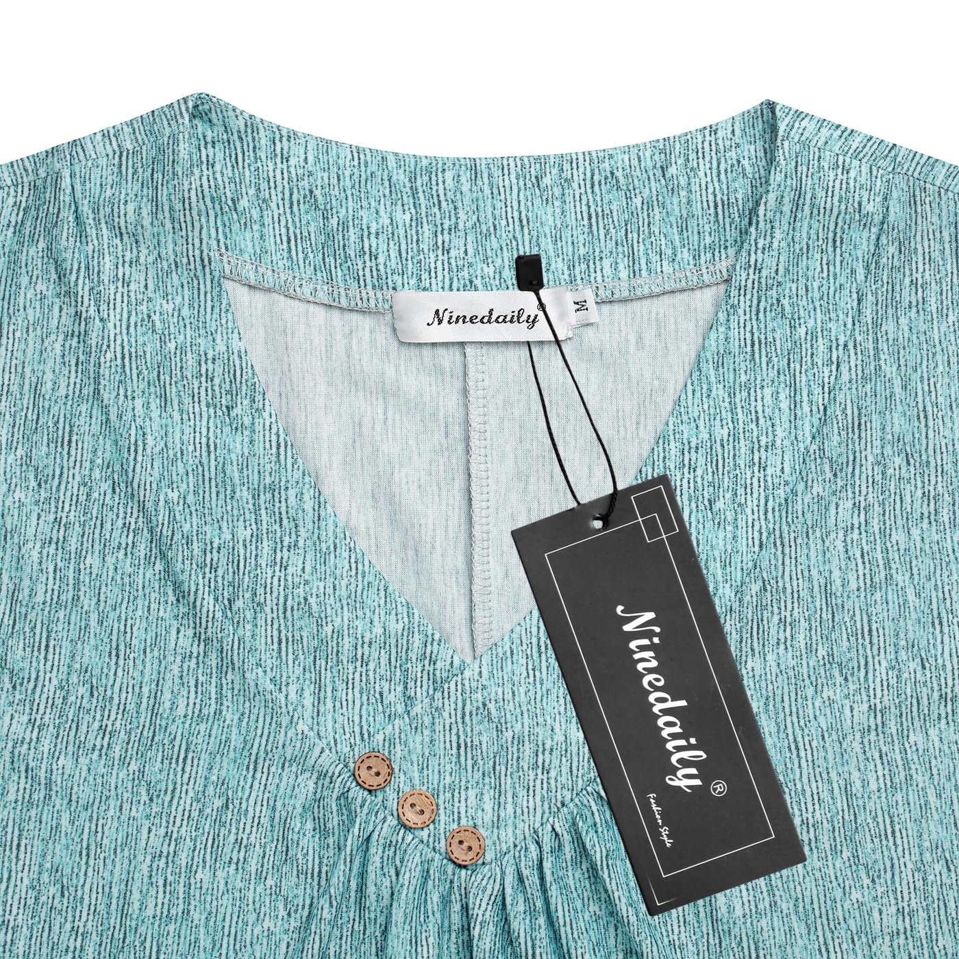 Ninedaily Women's Tunic Summer Short Sleeve Top Loose V Neck Dressy Shirt Blouse