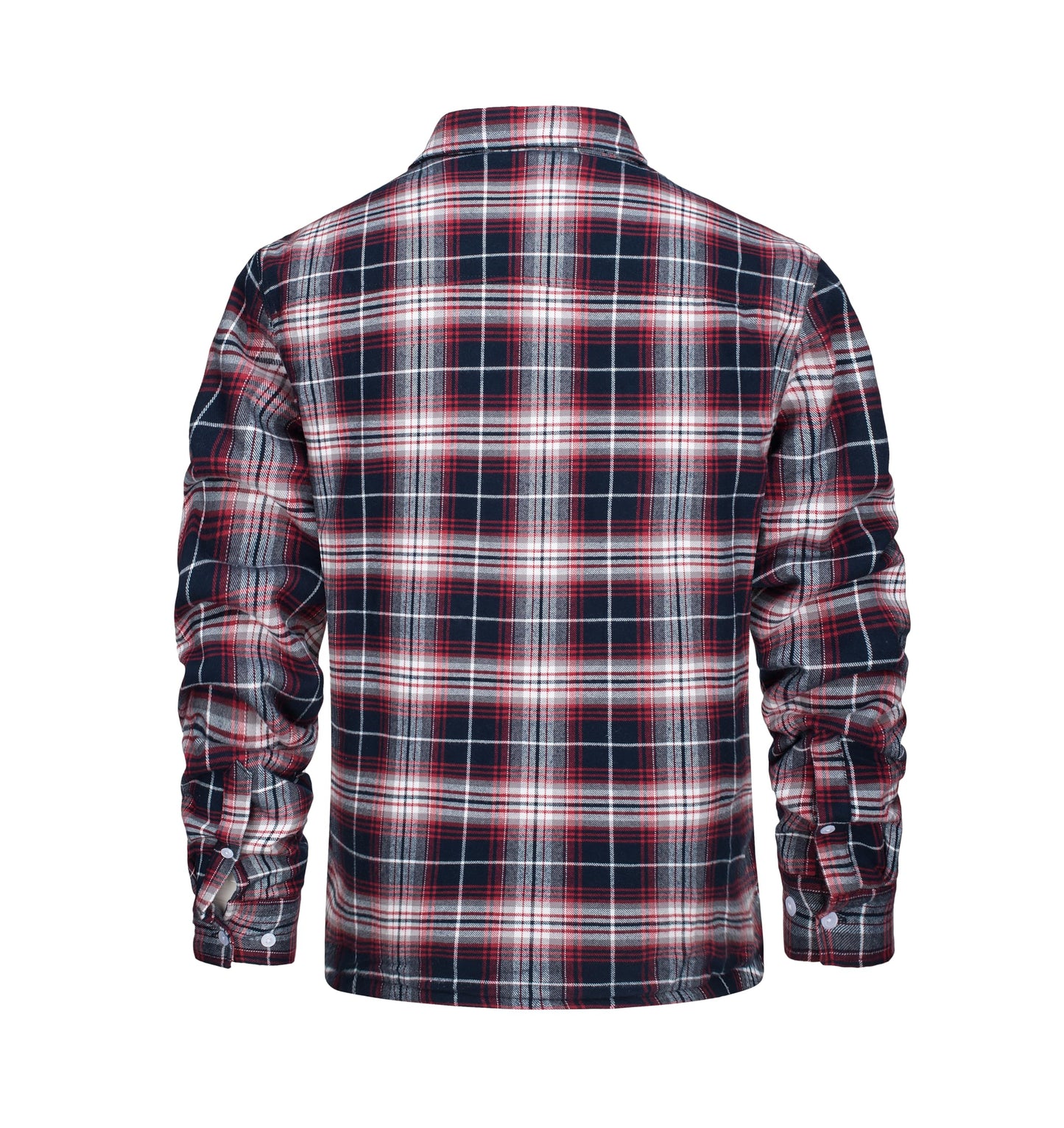 MAGNIVIT Mens Flannel Plaid Shirts Fleece Warm Winter Coat Sherpa Lining Jackets Soft Thickened Outwear Casual Outdoor Travel