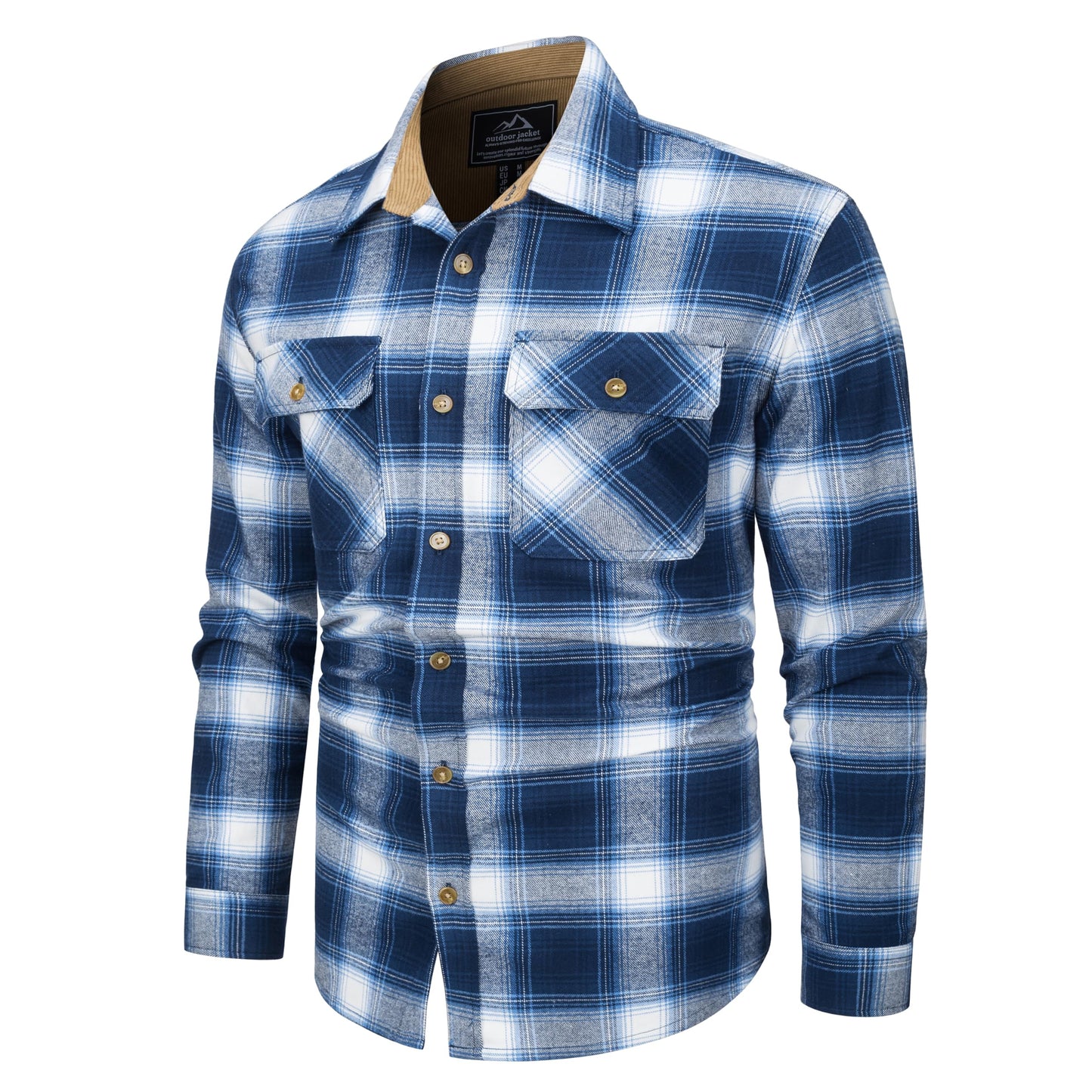 MAGNIVIT Men's Button Down Regular Fit Long Sleeve Plaid Flannel Casual Shirts