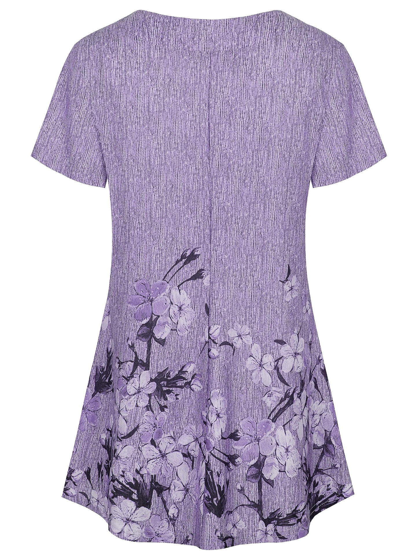 Ninedaily Women's Tunic Summer Short Sleeve Top Loose V Neck Dressy Shirt Blouse