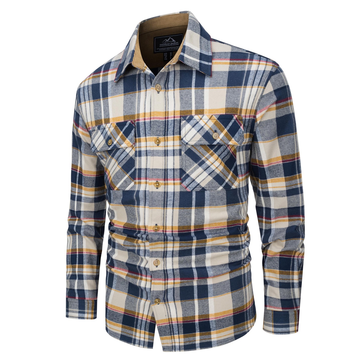 MAGNIVIT Men's Button Down Regular Fit Long Sleeve Plaid Flannel Casual Shirts