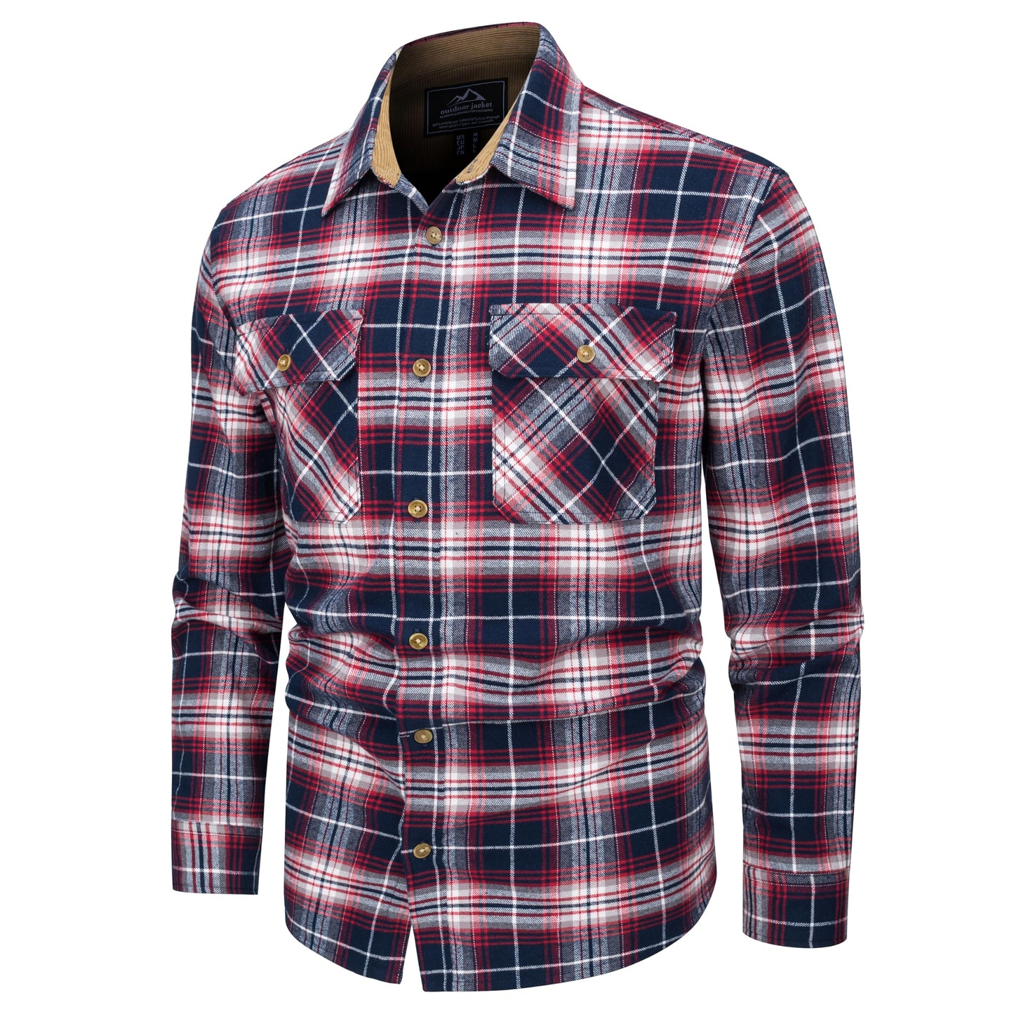 MAGNIVIT Men's Button Down Regular Fit Long Sleeve Plaid Flannel Casual Shirts