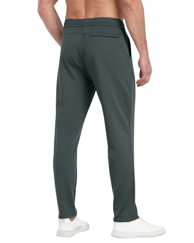 3 Pack Men's Workout Sweatpants with Pockets,Athletic Gym Tapered Joggers Pants for Men Running Pants