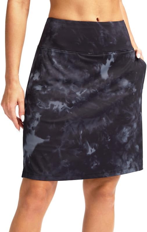 G Gradual 20" Golf Skorts Skirts for Women with 7 Pockets Knee Length Skort Athletic Modest Long Tennis Skirts for Women