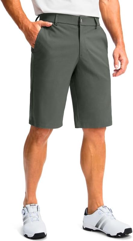 Men's Golf Shorts with 5 Pockets 11" Inseam Stretch Quick Dry Casual Work Dress Shorts for Men