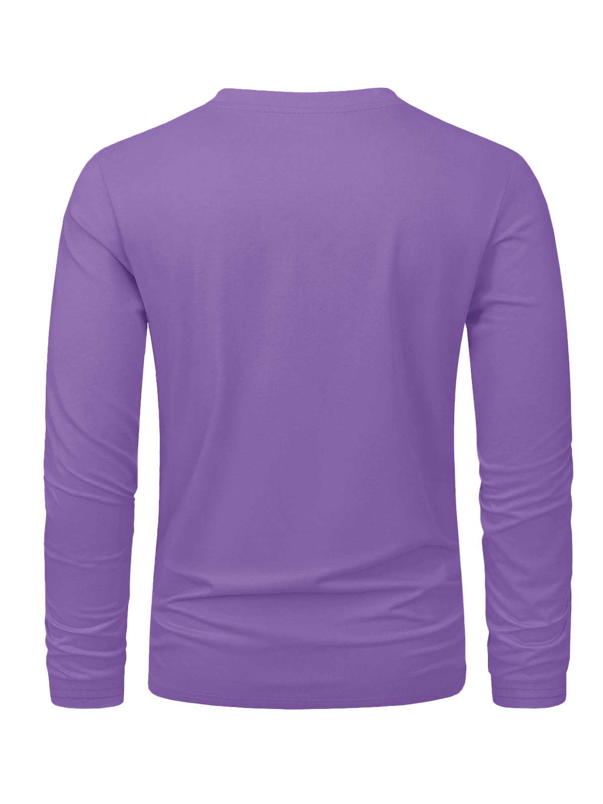 MAGNIVIT Men's Long Sleeve Shirts Cotton T-Shirt Crew Neck Midweight Tees Classic Basic Casual Tops Plain Soft Shirt