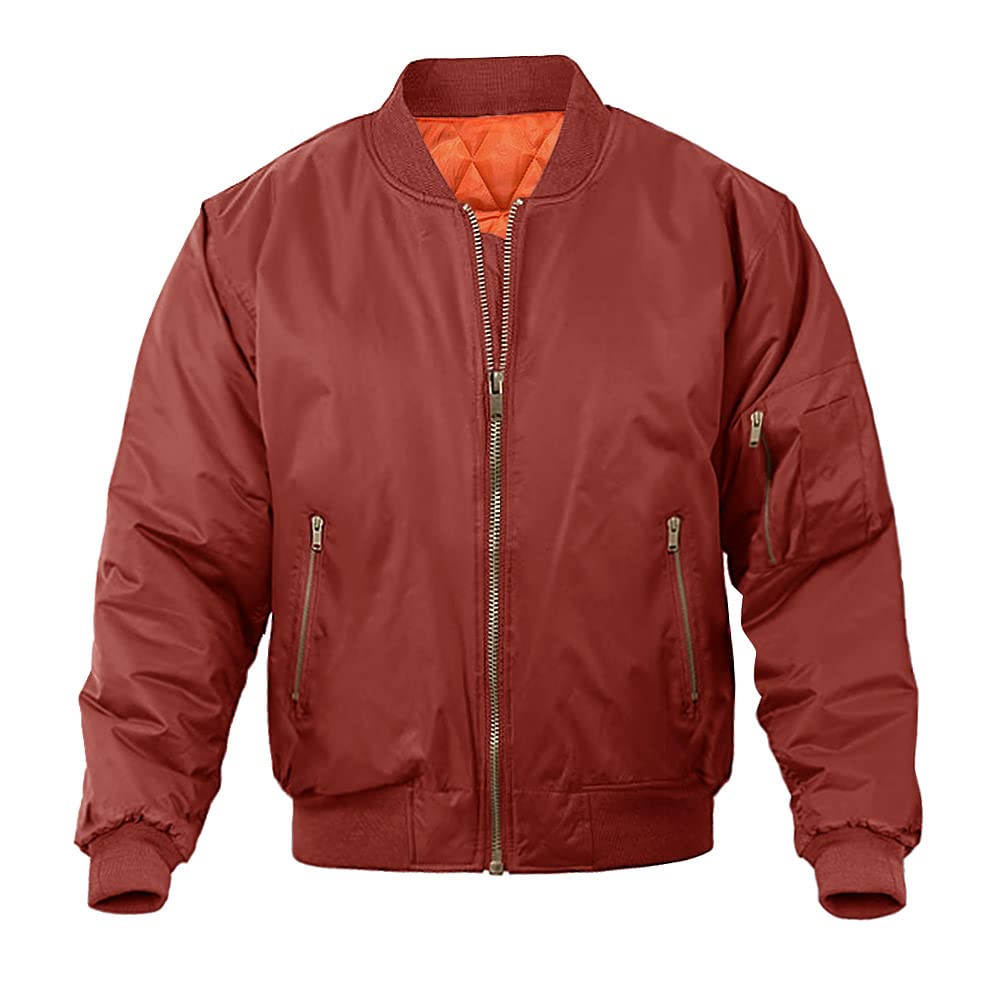 MAGNIVIT Men's Bomber Jacket Casual Fall Winter Military Jacket and Coats Outwear