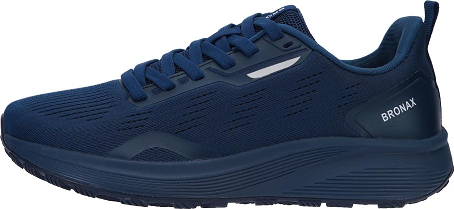 BRONAX Men's Wide Toe Box Running Shoes | Natural Foot Shape Tennis Sneakers