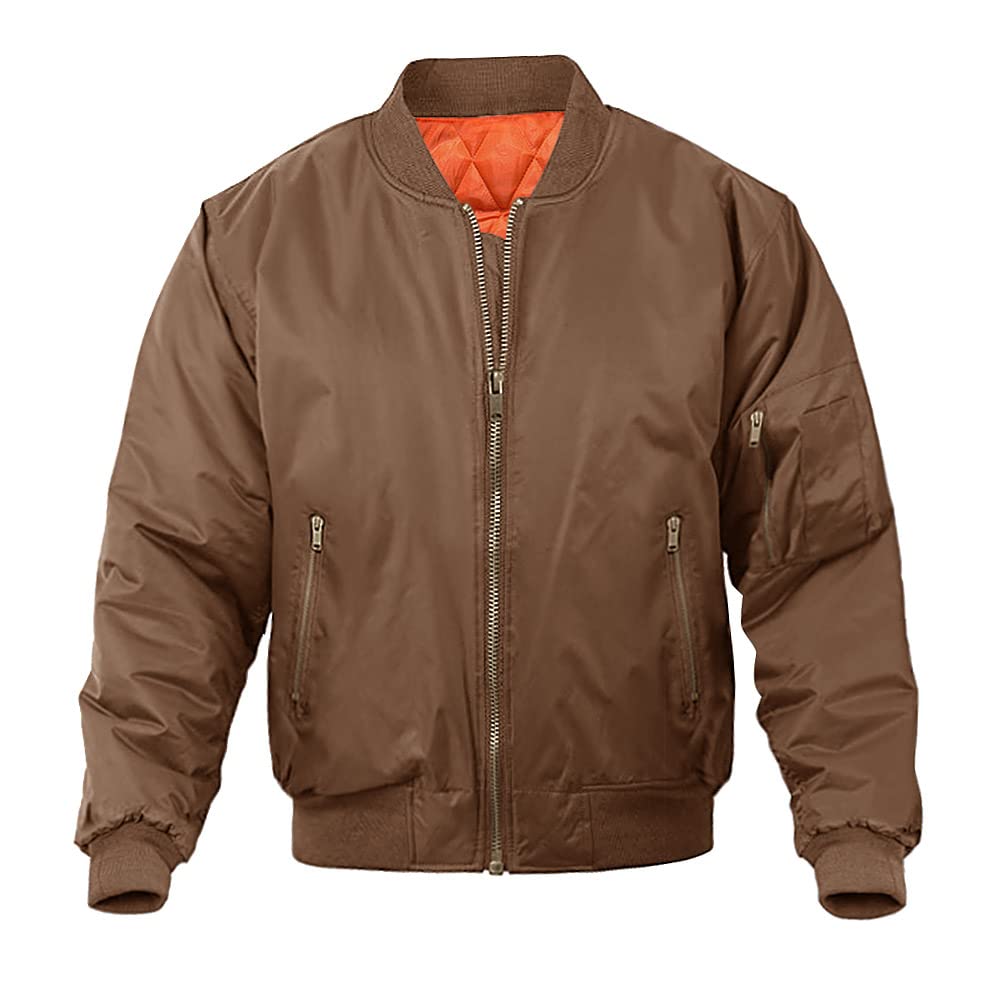 MAGNIVIT Men's Bomber Jacket Casual Fall Winter Military Jacket and Coats Outwear