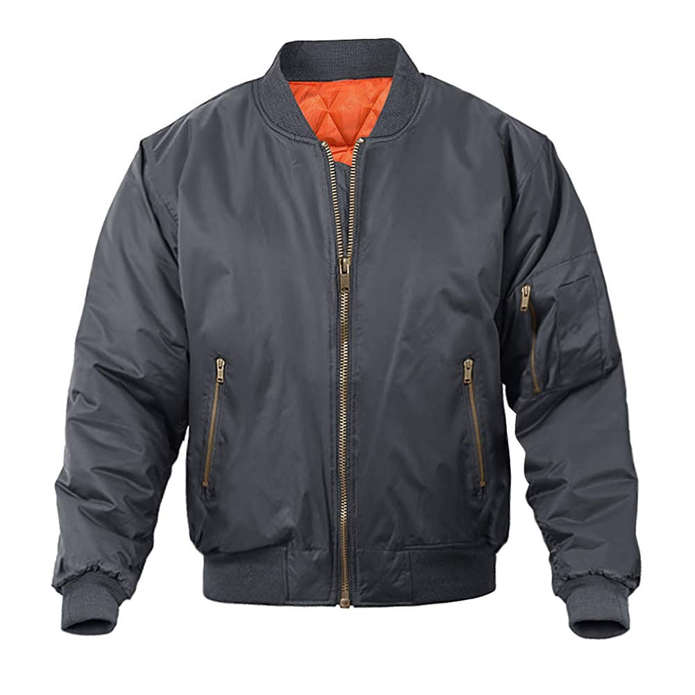 MAGNIVIT Men's Bomber Jacket Casual Fall Winter Military Jacket and Coats Outwear