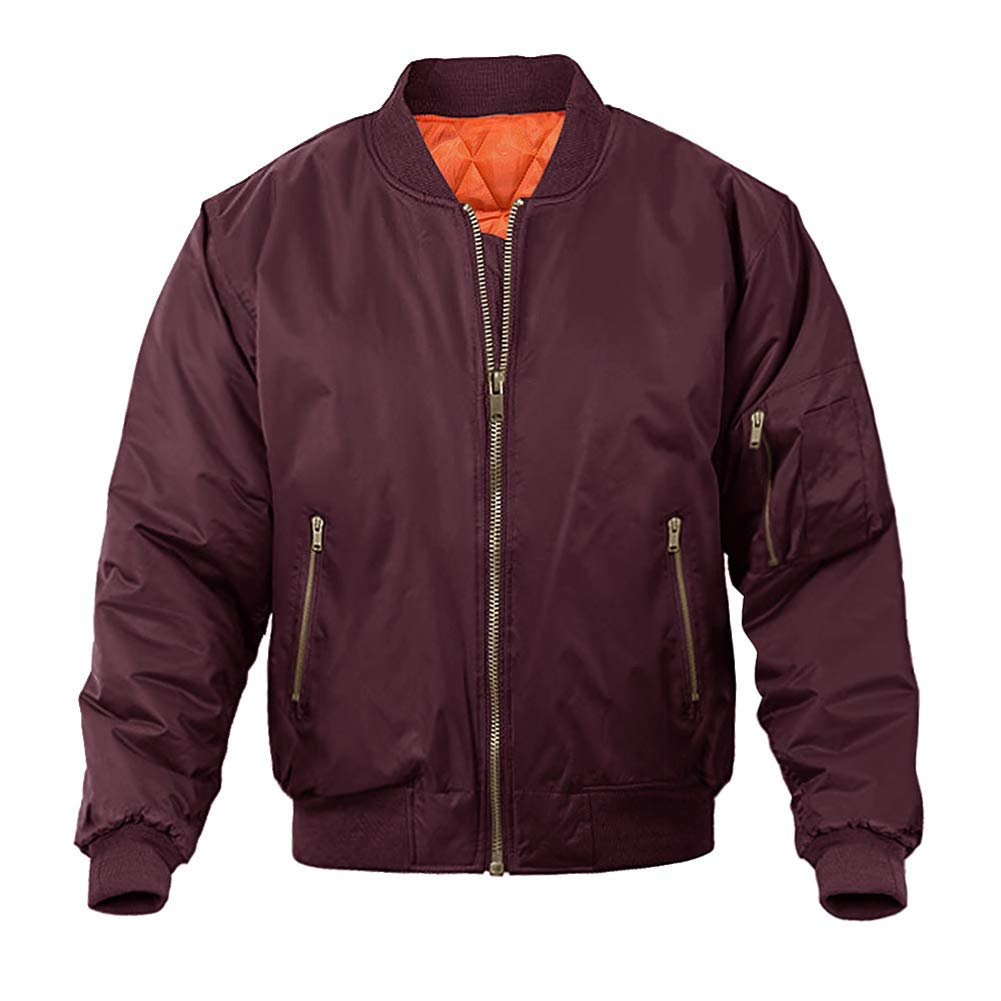 MAGNIVIT Men's Bomber Jacket Casual Fall Winter Military Jacket and Coats Outwear