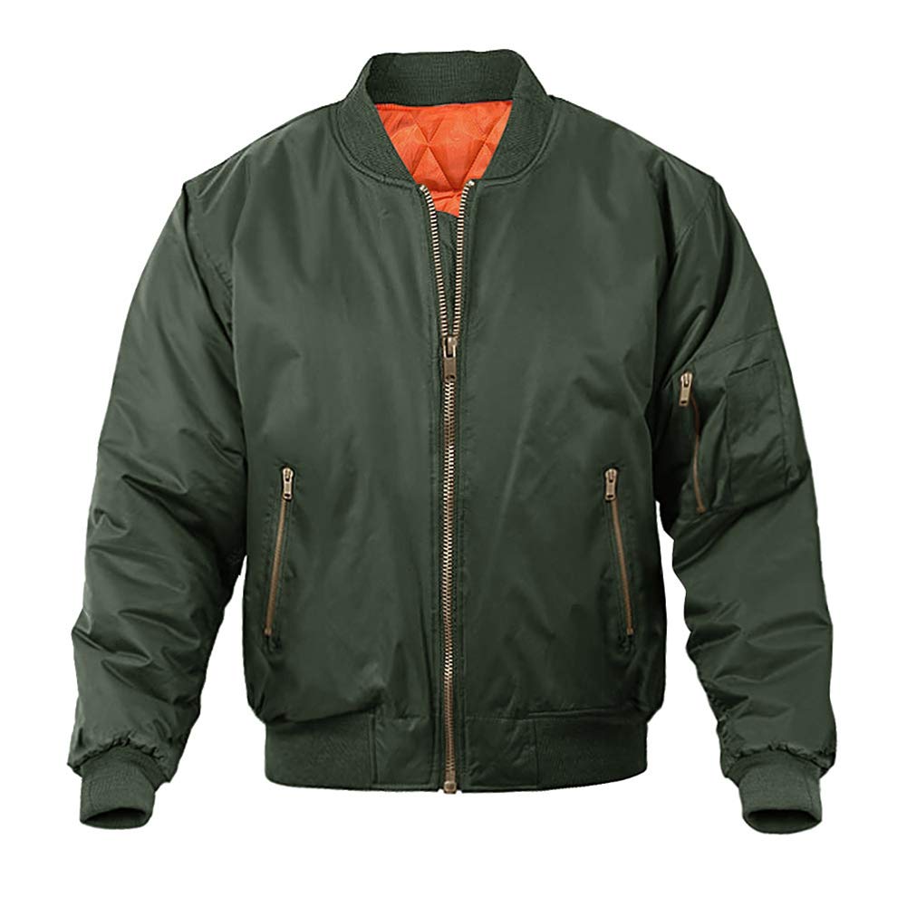 MAGNIVIT Men's Bomber Jacket Casual Fall Winter Military Jacket and Coats Outwear