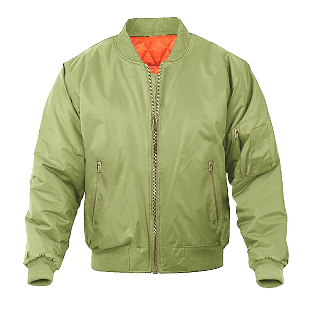 MAGNIVIT Men's Bomber Jacket Casual Fall Winter Military Jacket and Coats Outwear