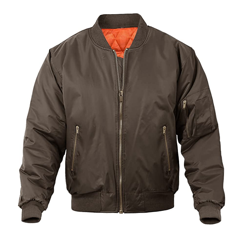 MAGNIVIT Men's Bomber Jacket Casual Fall Winter Military Jacket and Coats Outwear