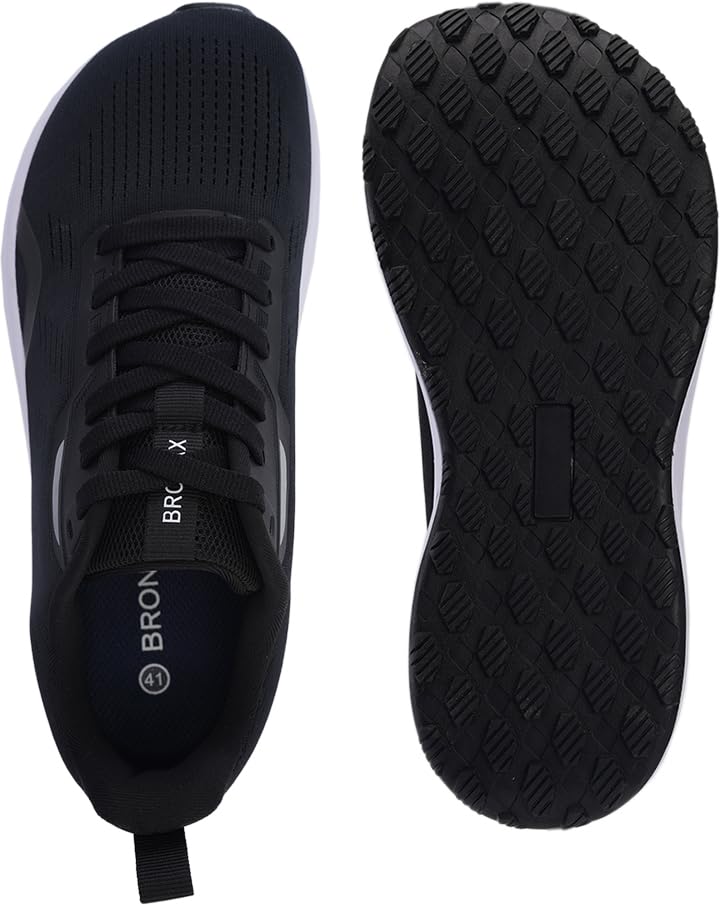 BRONAX Men's Wide Toe Box Running Shoes | Natural Foot Shape Tennis Sneakers