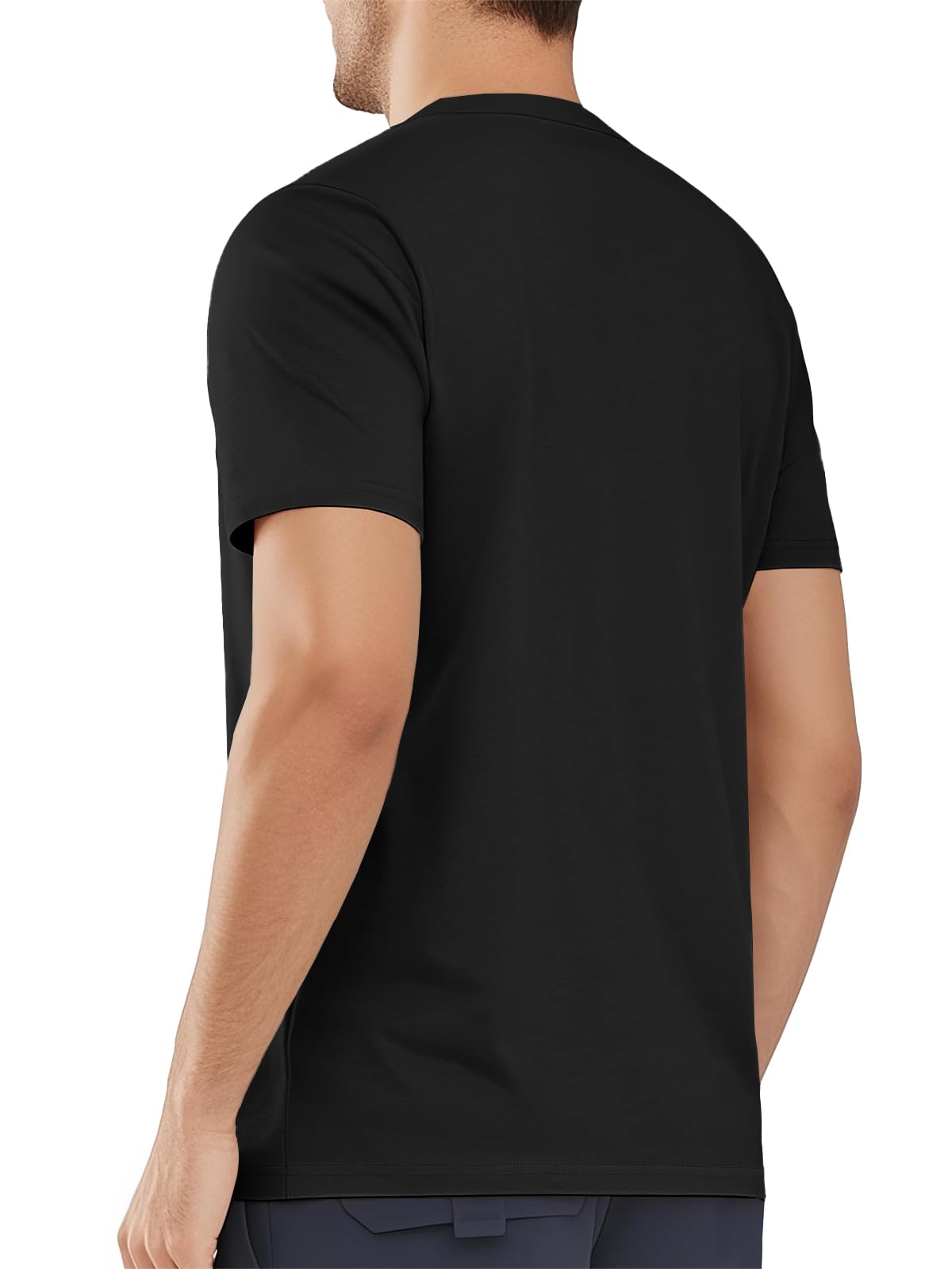 MAGNIVIT Men's Shirts Short Sleeve Cotton T-Shirt Crew Neck Light Tees Classic Basic Casual Tops Plain Soft Shirt