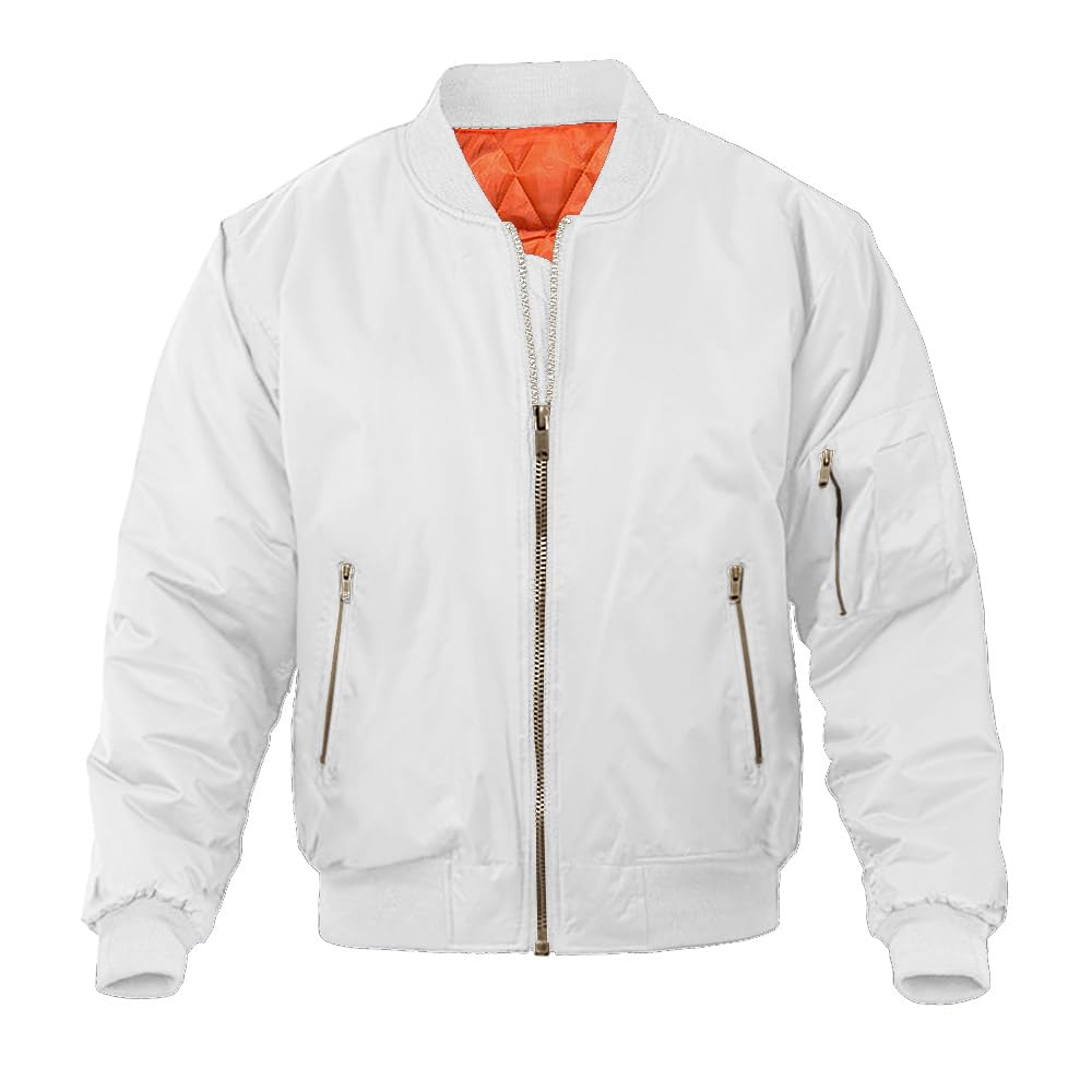 MAGNIVIT Men's Bomber Jacket Casual Fall Winter Military Jacket and Coats Outwear