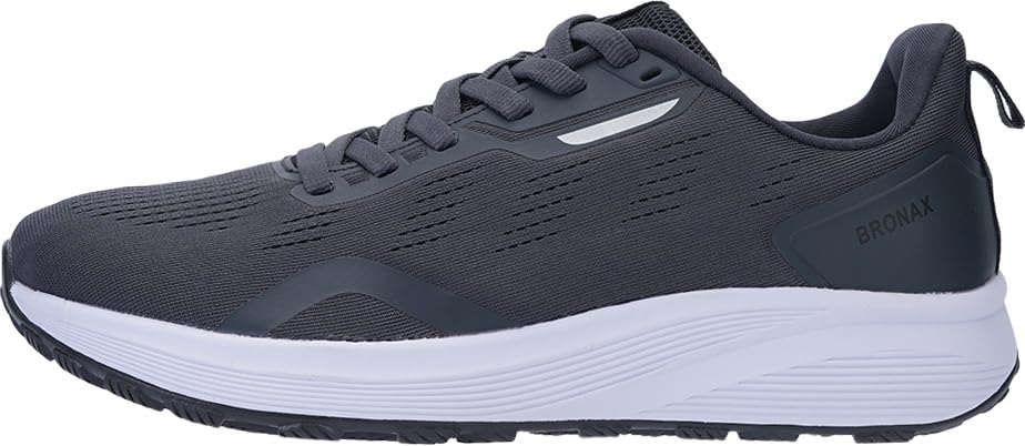 BRONAX Men's Wide Toe Box Running Shoes | Natural Foot Shape Tennis Sneakers
