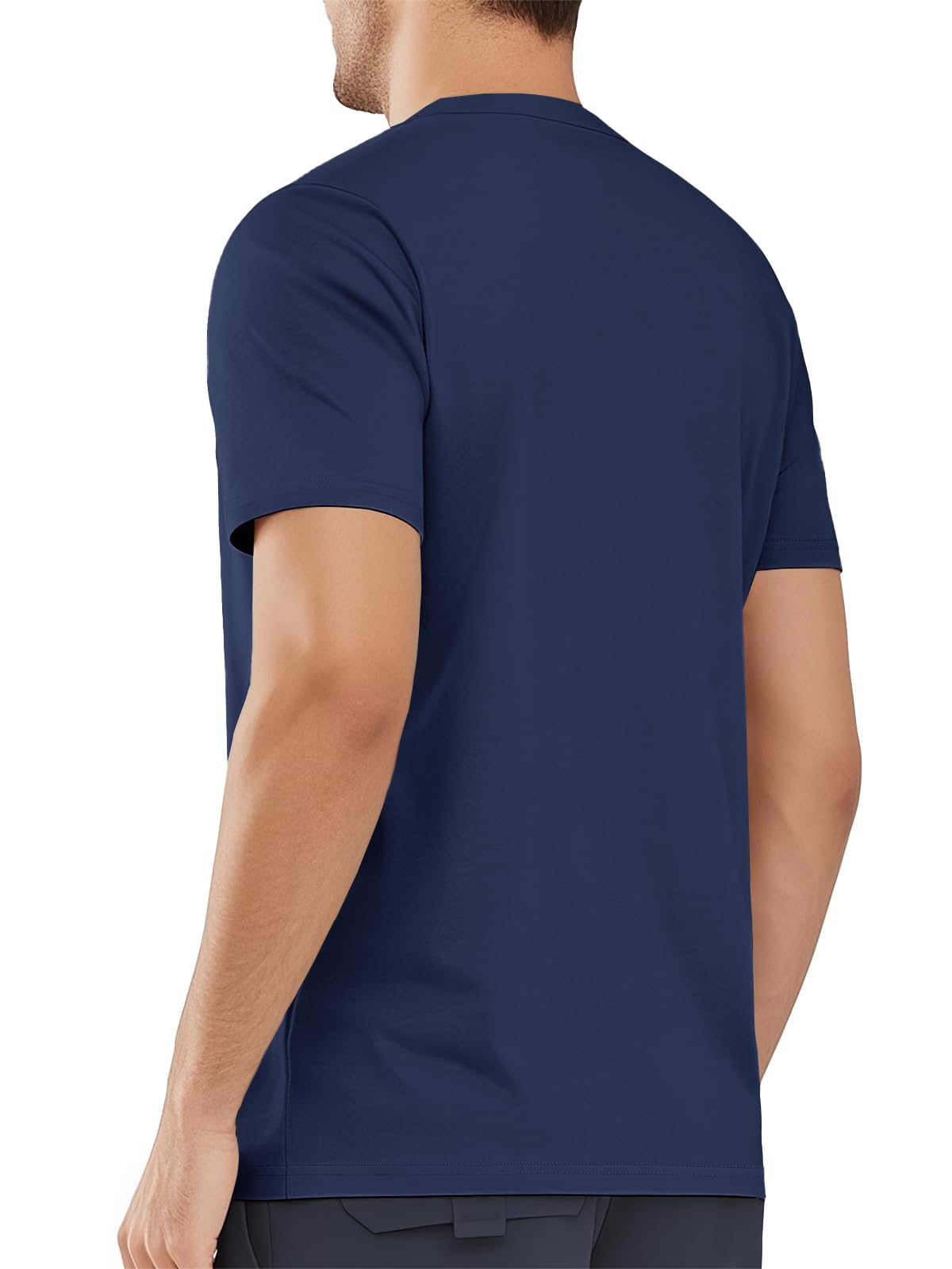 MAGNIVIT Men's Shirts Short Sleeve Cotton T-Shirt Crew Neck Light Tees Classic Basic Casual Tops Plain Soft Shirt