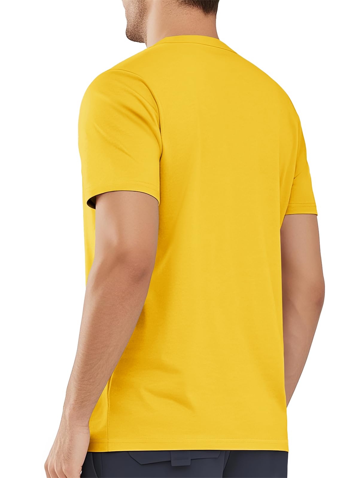 MAGNIVIT Men's Shirts Short Sleeve Cotton T-Shirt Crew Neck Light Tees Classic Basic Casual Tops Plain Soft Shirt