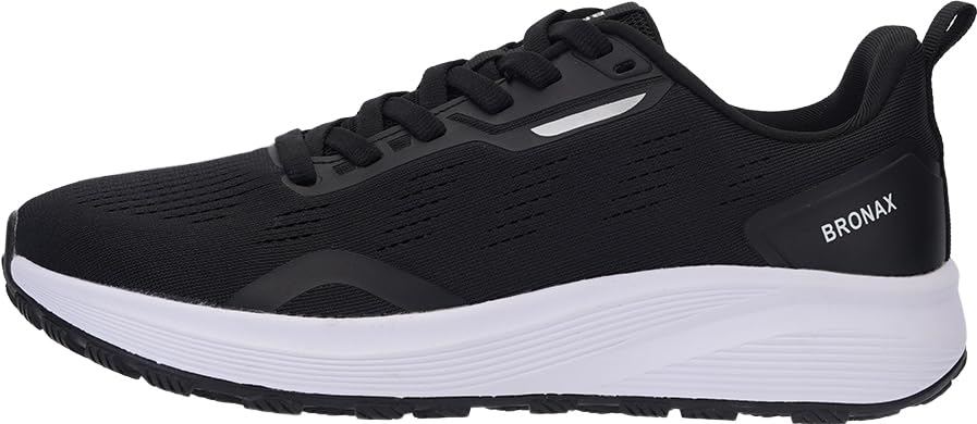 BRONAX Men's Wide Toe Box Running Shoes | Natural Foot Shape Tennis Sneakers