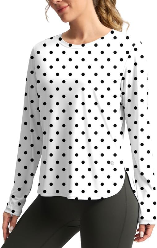 Women's Sun Shirts UPF 50+ Long Sleeve UV Protection Shirt Lightweight Quick Dry Workout Hiking Tops for Women