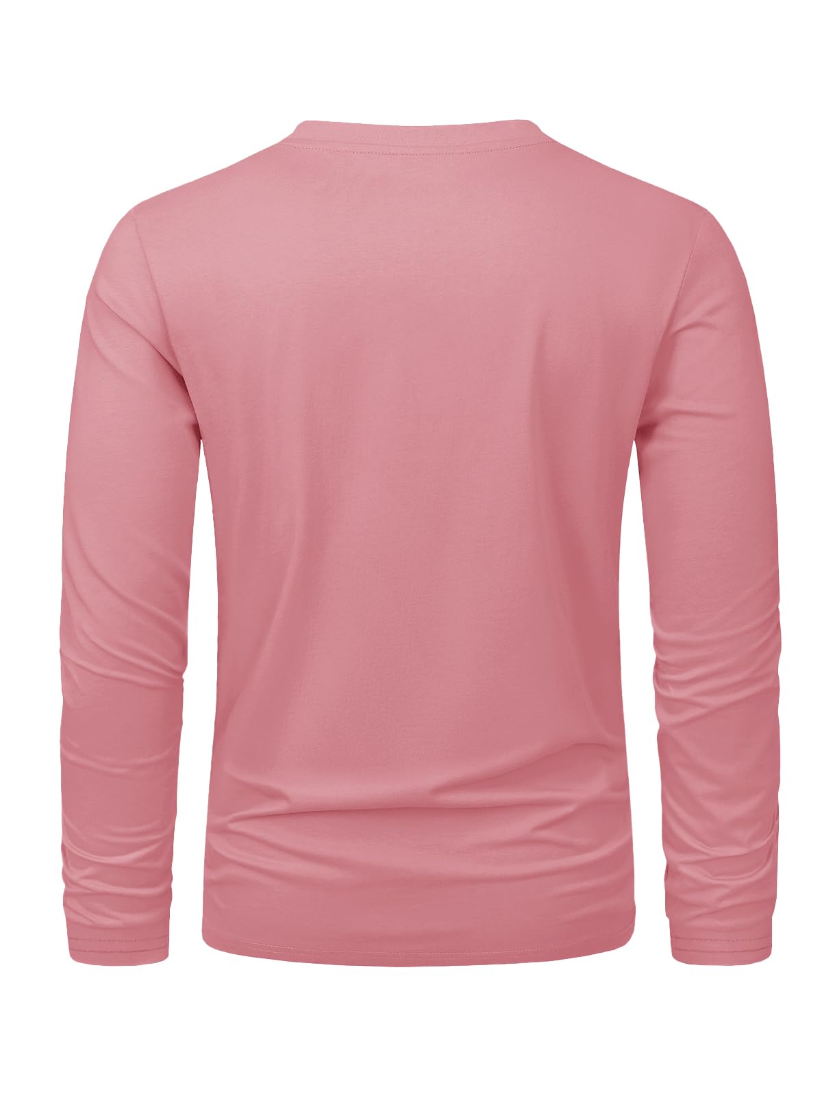 MAGNIVIT Men's Long Sleeve Shirts Cotton T-Shirt Crew Neck Midweight Tees Classic Basic Casual Tops Plain Soft Shirt