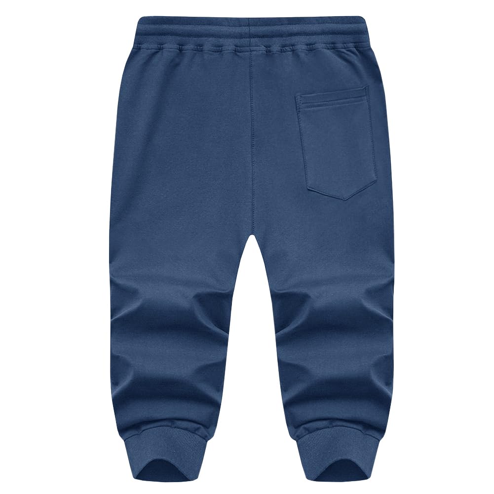 MAGNIVIT Men's 3/4 Jogger Capri Pants Workout Gym Below Knee Shorts Zipper Pockets Jogger Sweatpant Capris for Men