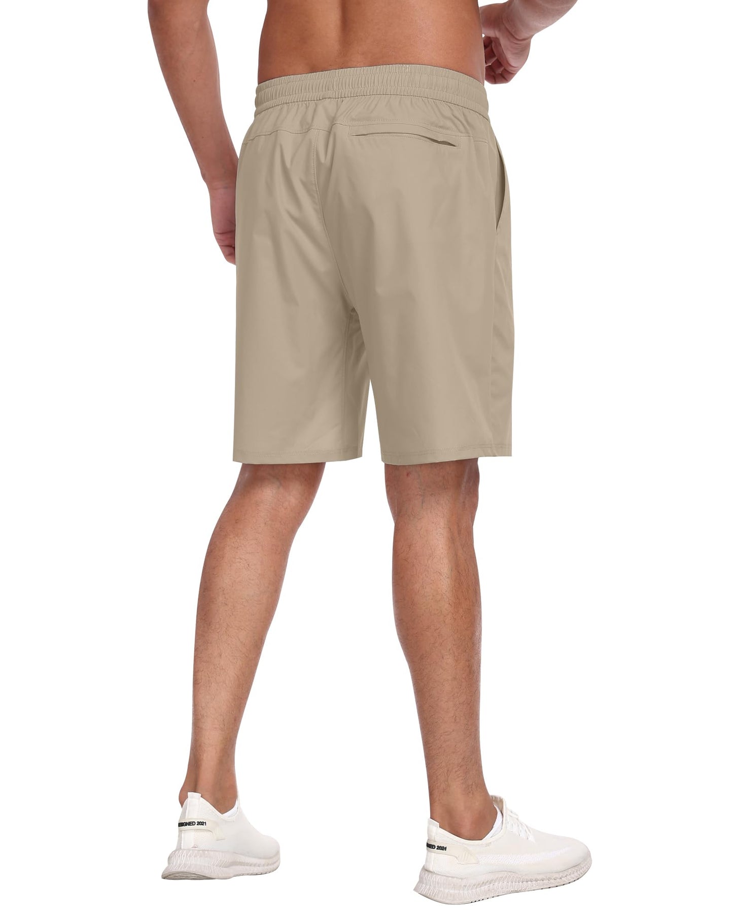3 Pack Men's Athletic Running Shorts with Zipper Pockets,Quick Dry Gym Workout Basketball Hiking Shorts for Men