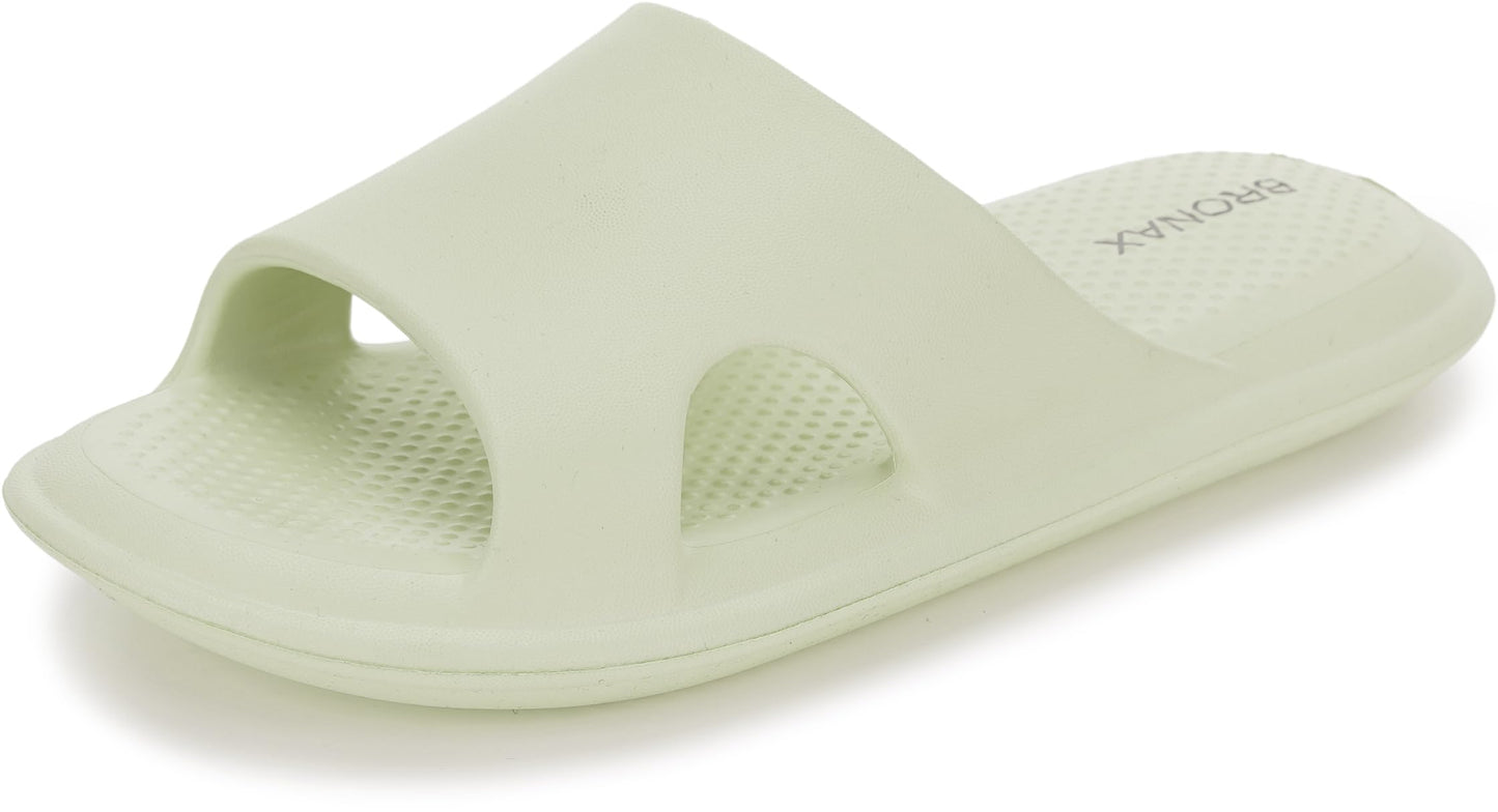 BRONAX House Slippers for Women and Mens | Quick Drying Shower Shoes | Cushioned Sole