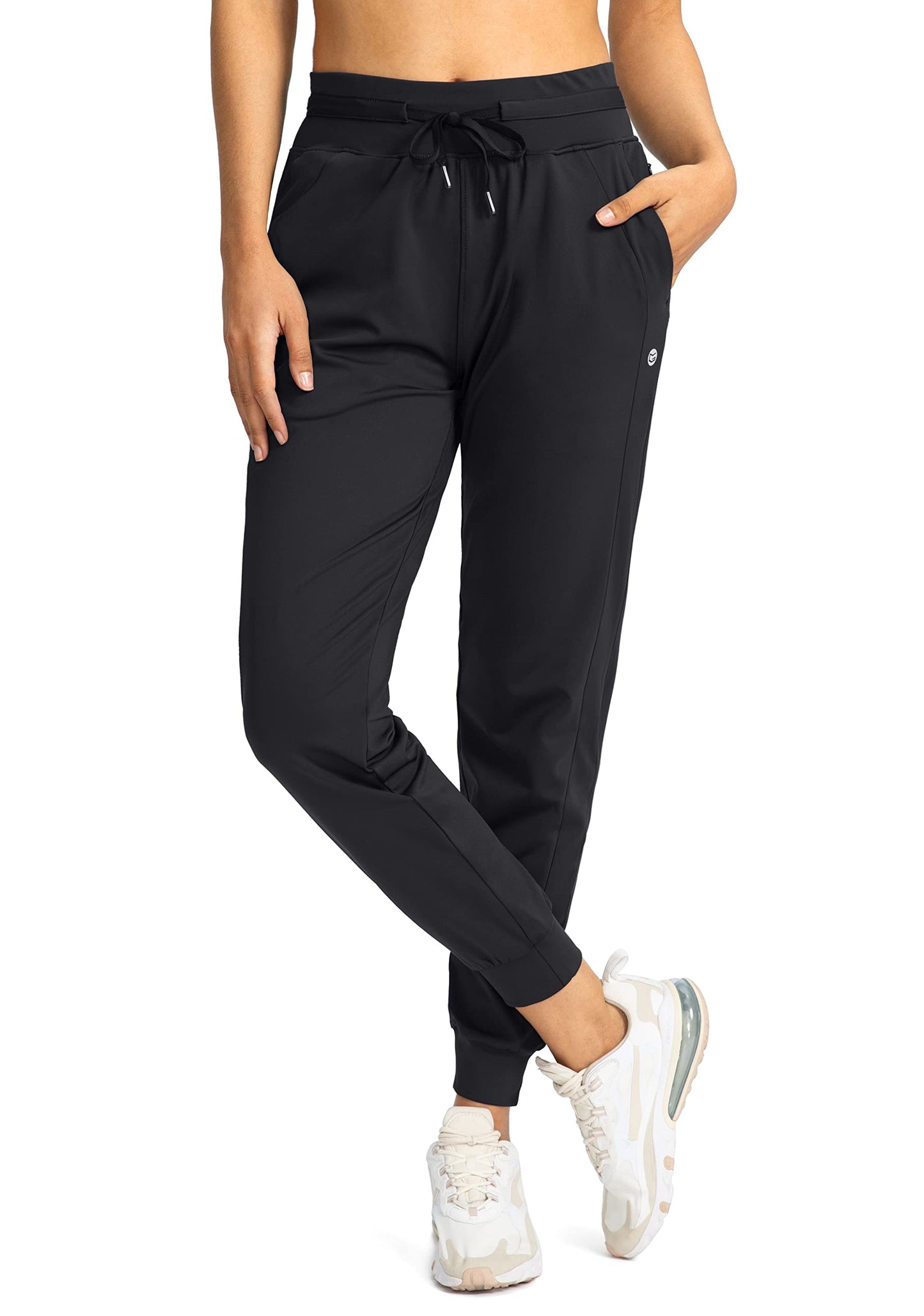 G Gradual Women's Joggers Pants with Zipper Pockets High Waisted Athletic Tapered Sweatpants for Women Workout Lounge