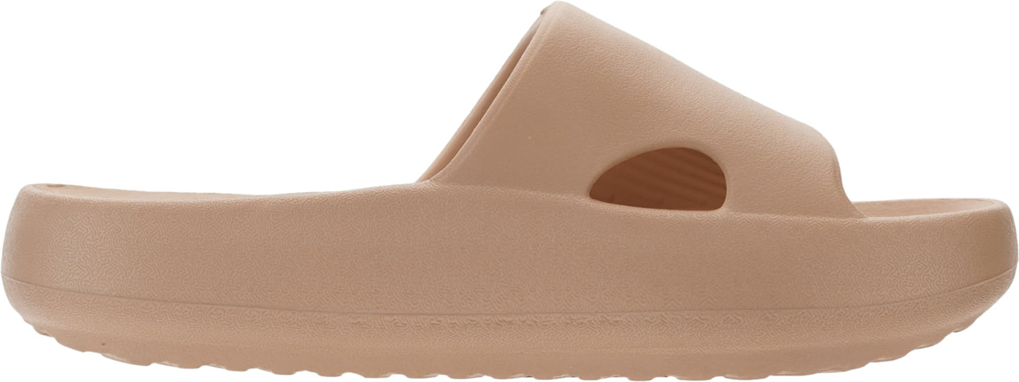 BRONAX Arch Support Slides for Women and Mens | Cushioned Thick Sole Pain Relief Slippers