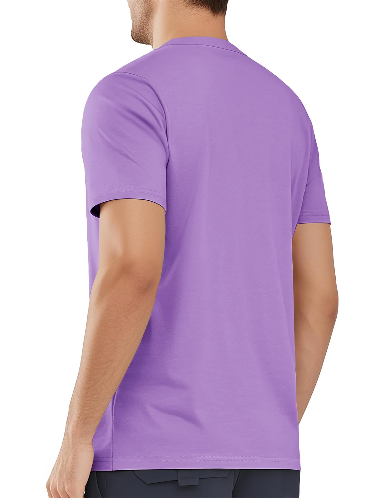 MAGNIVIT Men's Shirts Short Sleeve Cotton T-Shirt Crew Neck Light Tees Classic Basic Casual Tops Plain Soft Shirt