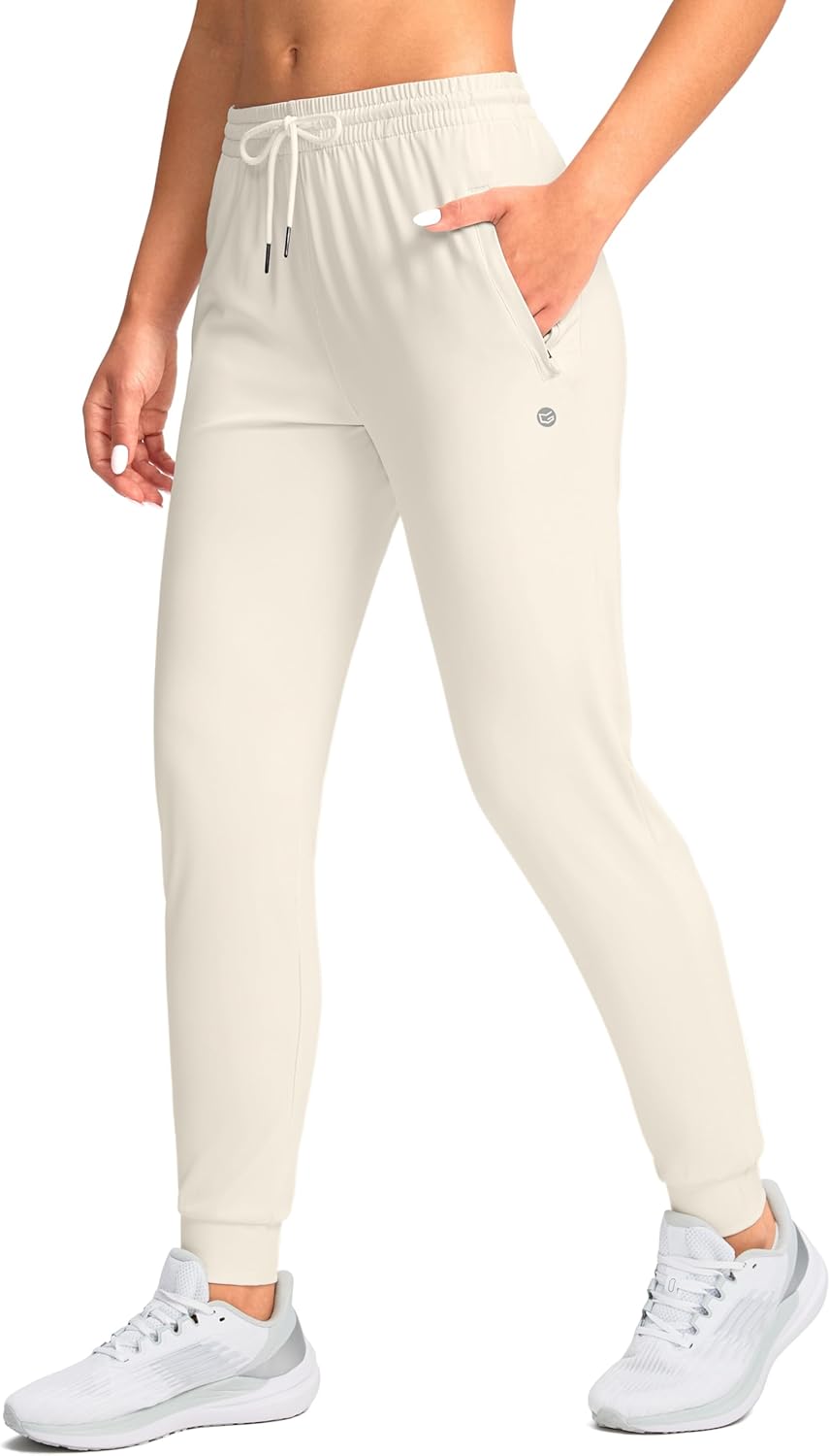 G Gradual Women's Joggers Pants with Zipper Pockets Tapered Running Sweatpants for Women Lounge, Jogging