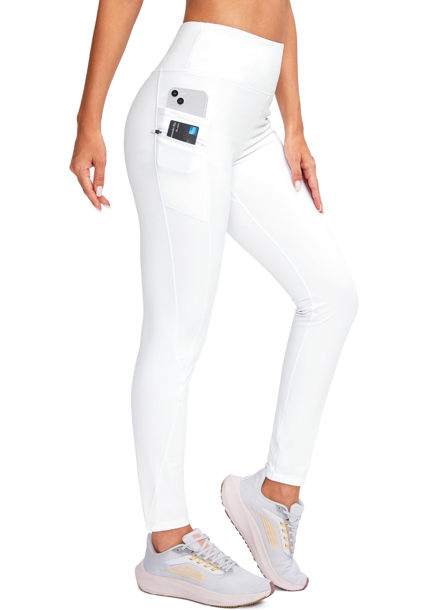 G Gradual Women's Fleece Lined Winter Leggings with Pockets Water Resistant High Waisted Thermal Warm Pants Running Hiking