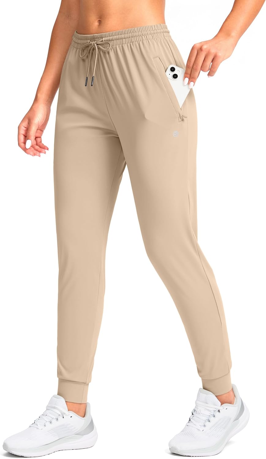 G Gradual Women's Joggers Pants with Zipper Pockets Tapered Running Sweatpants for Women Lounge, Jogging