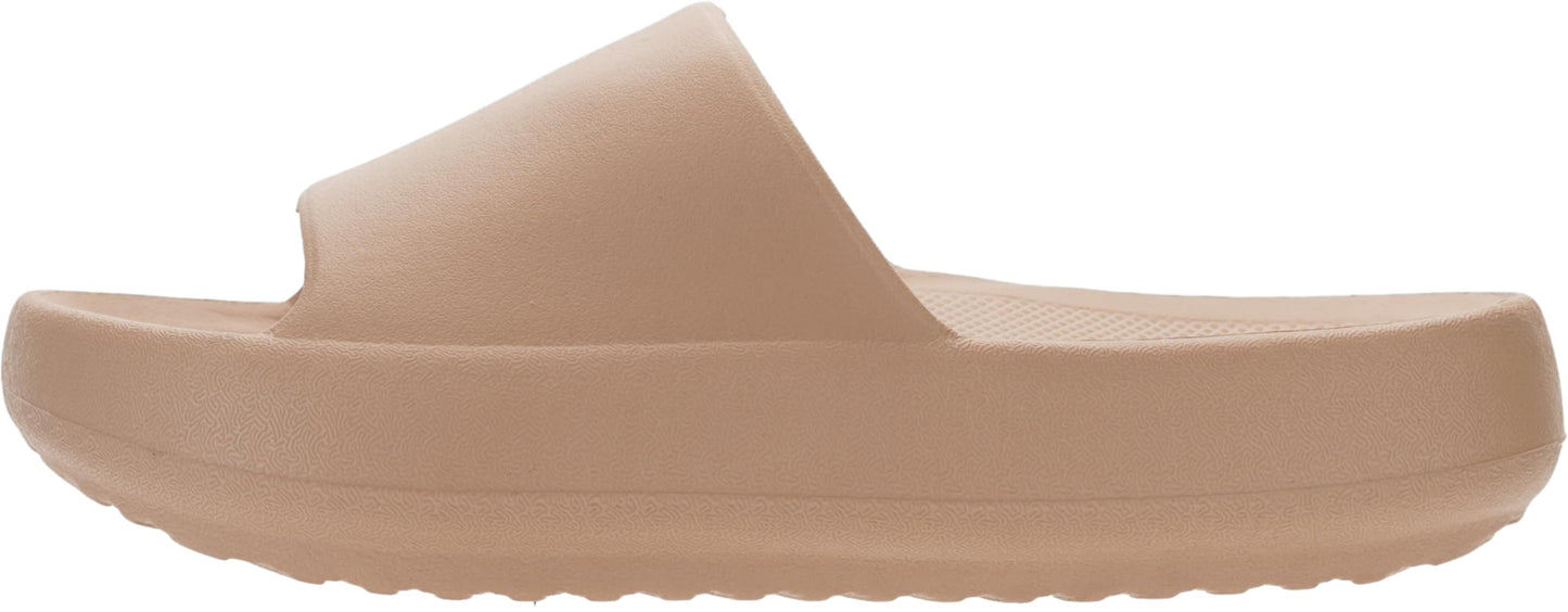 BRONAX Arch Support Slides for Women and Mens | Cushioned Thick Sole Pain Relief Slippers