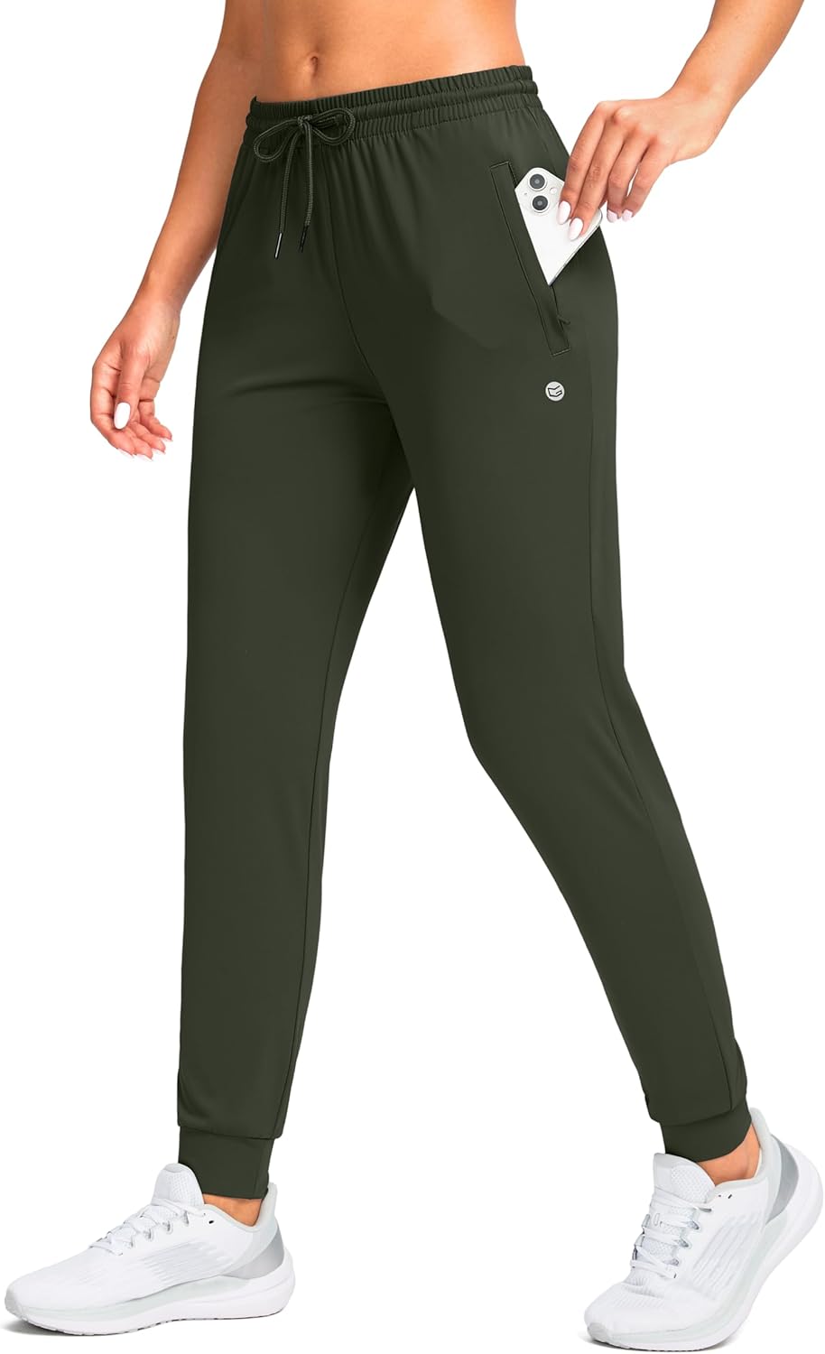 G Gradual Women's Joggers Pants with Zipper Pockets Tapered Running Sweatpants for Women Lounge, Jogging