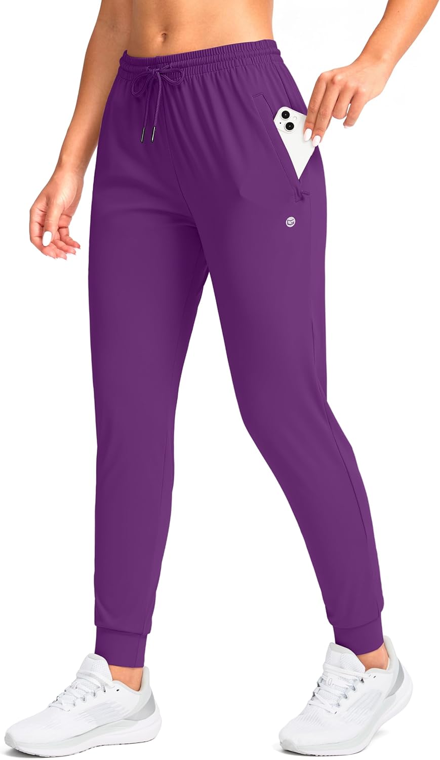 G Gradual Women's Joggers Pants with Zipper Pockets Tapered Running Sweatpants for Women Lounge, Jogging