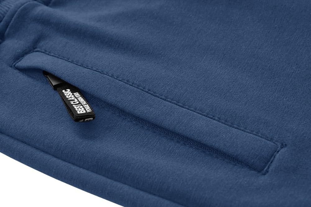 MAGNIVIT Men's 3/4 Jogger Capri Pants Workout Gym Below Knee Shorts Zipper Pockets Jogger Sweatpant Capris for Men