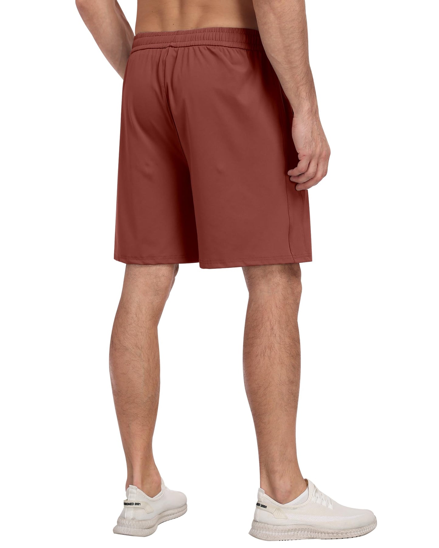 4 Pack Men's Athletic Gym Shorts with Pockets,Running Workout Basketball Hiking Shorts for Men