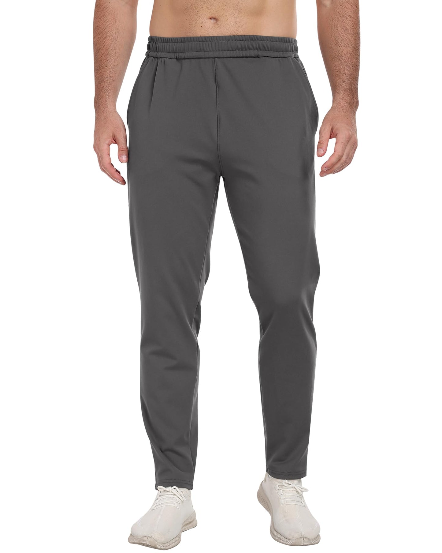 3 Pack Men's Workout Sweatpants with Pockets,Athletic Gym Tapered Joggers Pants for Men Running Pants