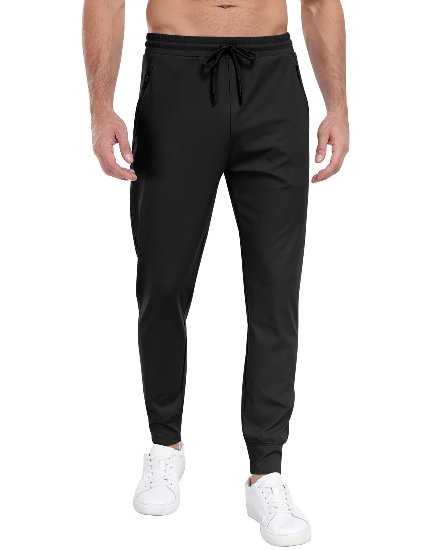 3 Pack Men's Sweatpants with Zipper Pockets,Workout Gym Traning Track Joggers Pants for Men Running Jogging Pants
