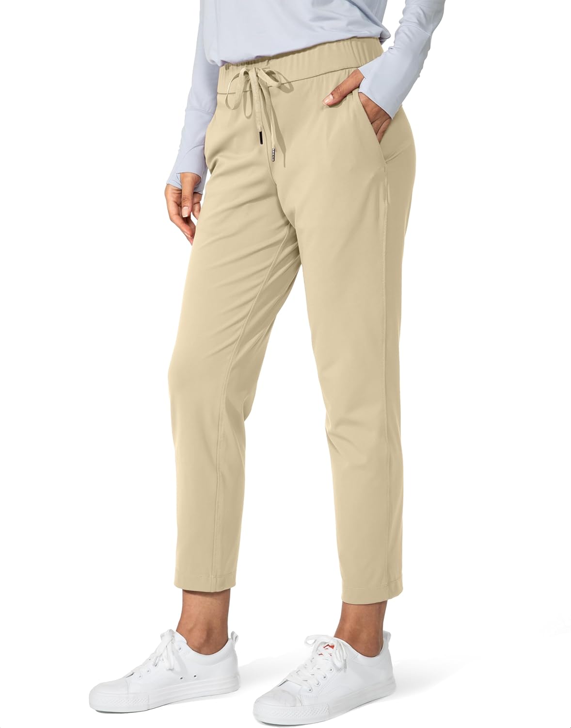 G Gradual Women's Pants with Deep Pockets 7/8 Stretch Ankle Sweatpants for Golf, Athletic, Lounge, Travel, Work