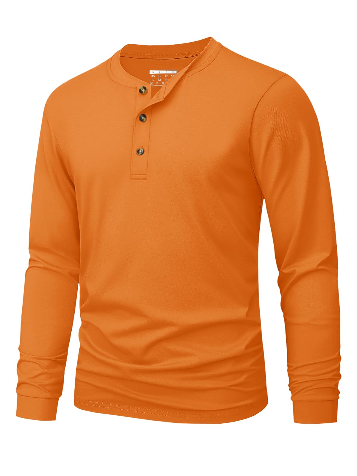 MAGNIVIT Men's Long Sleeve Henley Shirts Cotton 3-Button Spring Casual T-Shirts Solid Color Soft Basic Tops 2025