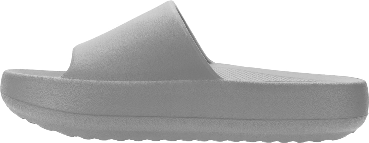 BRONAX Arch Support Slides for Women and Mens | Cushioned Thick Sole Pain Relief Slippers
