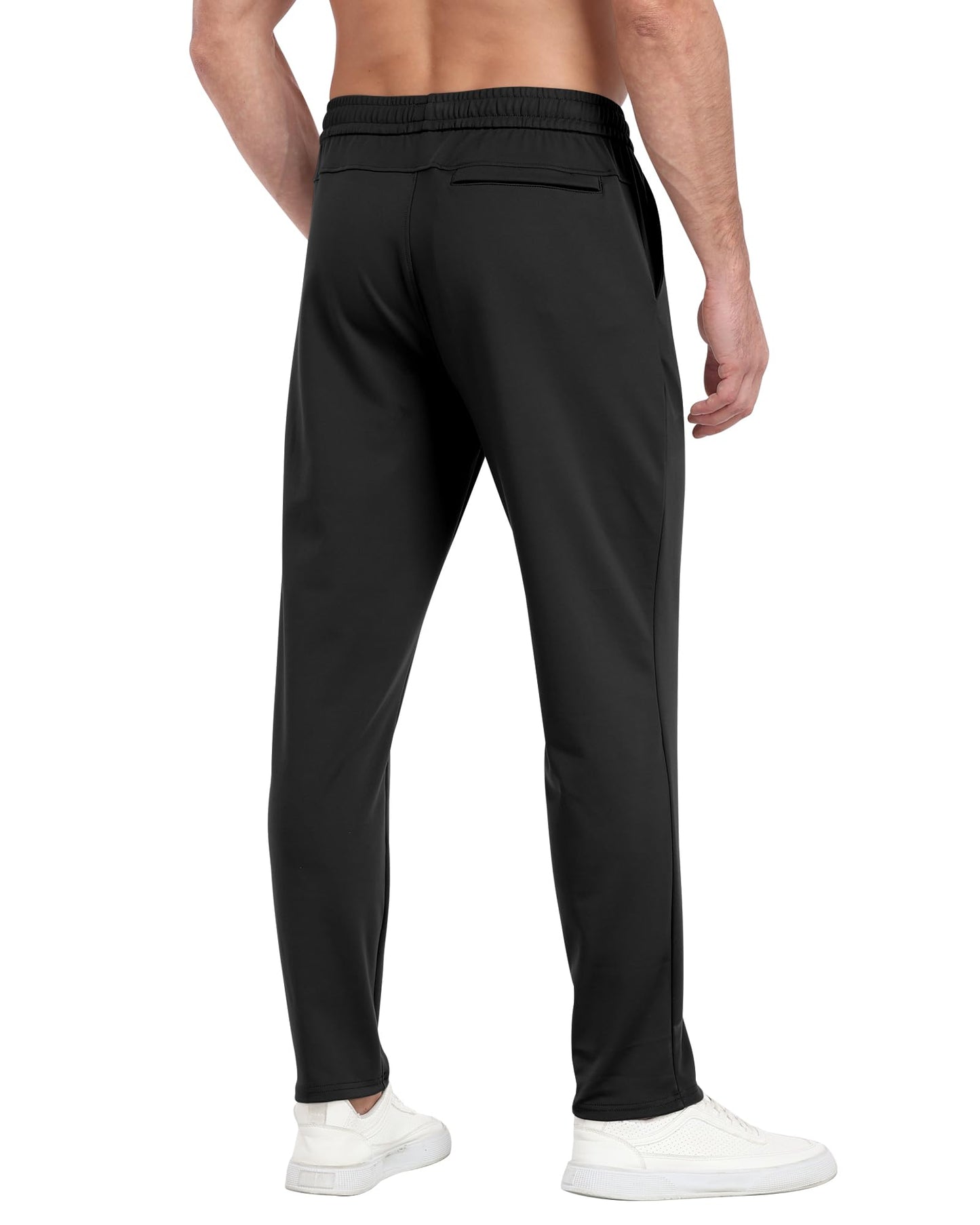 3 Pack Men's Workout Sweatpants with Pockets,Athletic Gym Tapered Joggers Pants for Men Running Pants