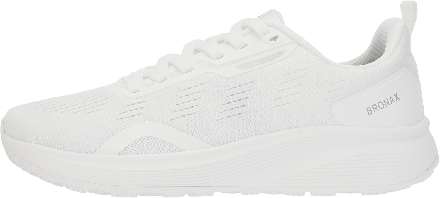 BRONAX Men's Wide Toe Box Running Shoes | Natural Foot Shape Tennis Sneakers