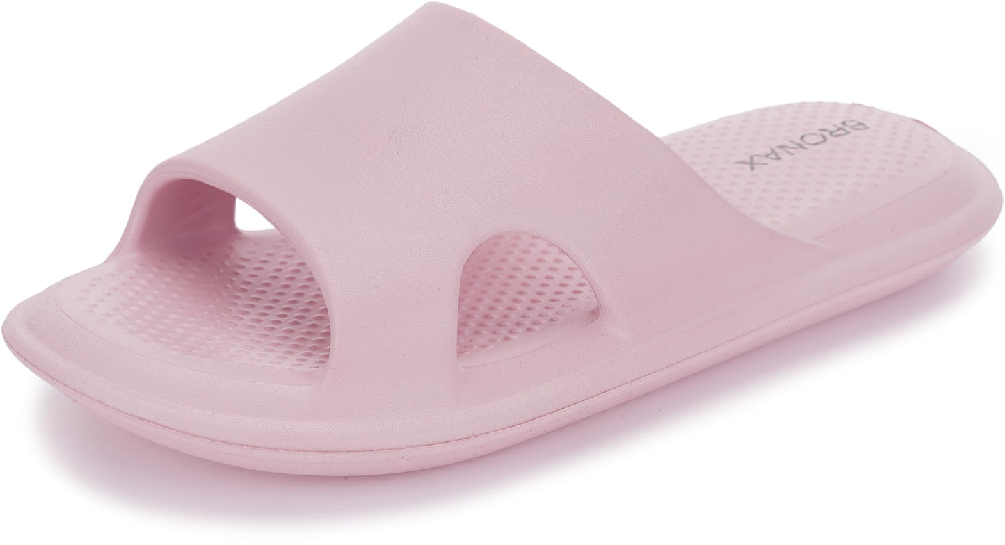 BRONAX House Slippers for Women and Mens | Quick Drying Shower Shoes | Cushioned Sole