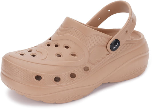 WHITIN Clogs for Women | Thick Sole Cushioned Garden Shoes